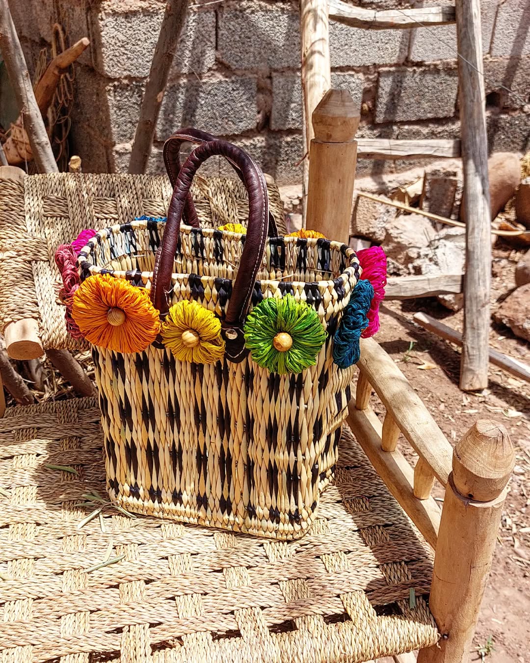 Moroccan Handmade Straw Handbags