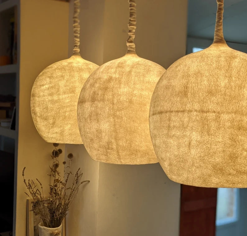 Handcrafted Moroccan Wool Lamps